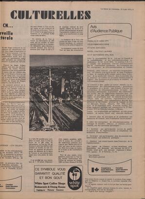 Le Soleil de Colombie, August 13, 1976, page 9