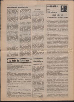 Le Soleil de Colombie, July 30, 1976, page 12