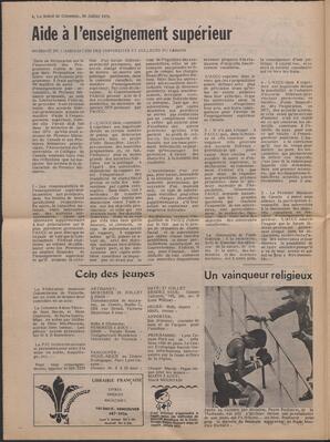 Le Soleil de Colombie, July 30, 1976, page 4