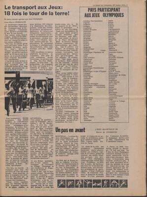 Le Soleil de Colombie, July 23, 1976, page 5