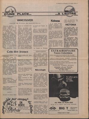 Le Soleil de Colombie, July 23, 1976, page 3