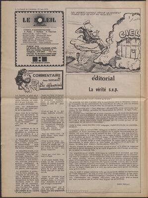 Le Soleil de Colombie, June 25, 1976, page 2
