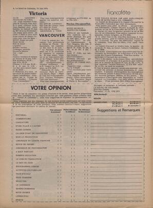 Le Soleil de Colombie, June 18, 1976, page 4