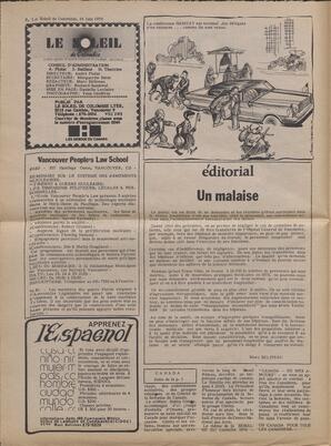 Le Soleil de Colombie, June 18, 1976, page 2