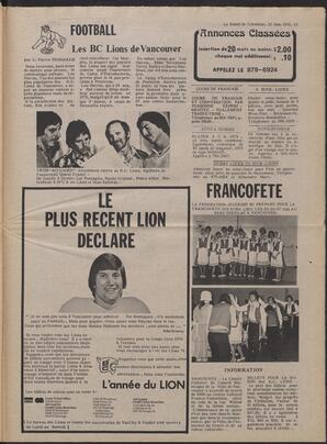 Le Soleil de Colombie, June 11, 1976, page 15