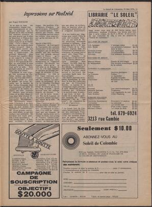 Le Soleil de Colombie, May 21, 1976, page 11