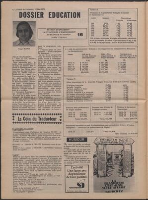 Le Soleil de Colombie, May 21, 1976, page 6