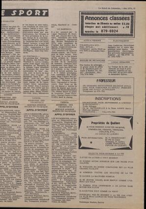 Le Soleil de Colombie, May 7, 1976, page 17