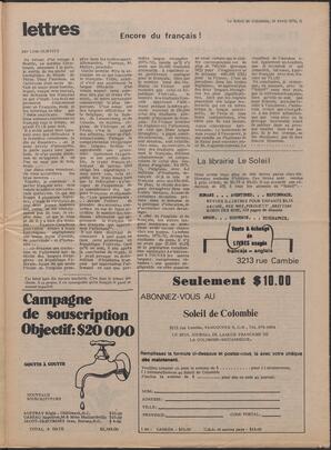 Le Soleil de Colombie, April 16, 1976, page 11