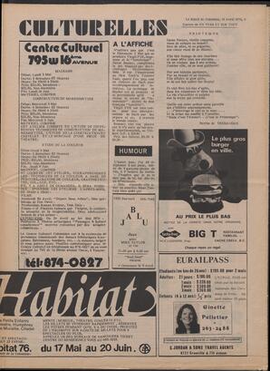 Le Soleil de Colombie, April 16, 1976, page 9