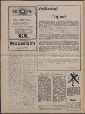 Le Soleil de Colombie, April 16, 1976, page 2