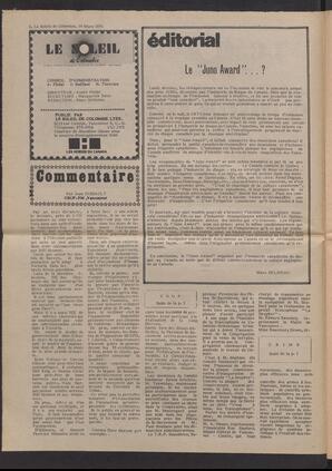 Le Soleil de Colombie, March 19, 1976, page 2