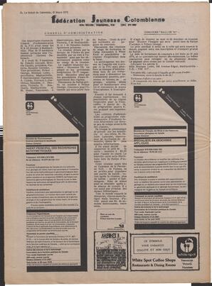 Le Soleil de Colombie, March 12, 1976, page 20