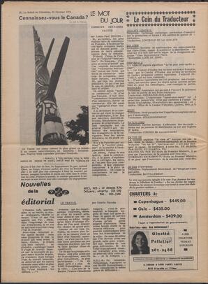 Le Soleil de Colombie, February 20, 1976, page 12