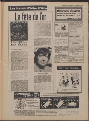 Le Soleil de Colombie, February 13, 1976, page 15