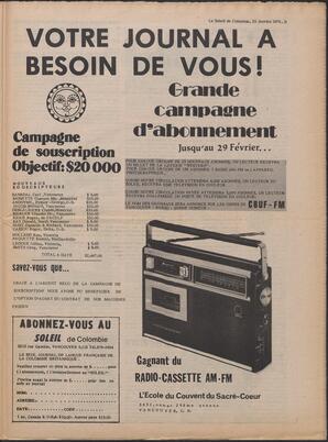 Le Soleil de Colombie, January 23, 1976, page 11