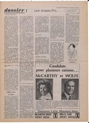 Le Soleil de Colombie, November 28, 1975, page 5