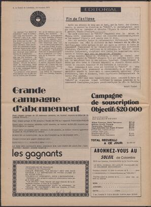 Le Soleil de Colombie, October 24, 1975, page 4