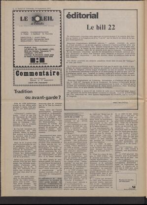 Le Soleil de Colombie, September 19, 1975, page 2