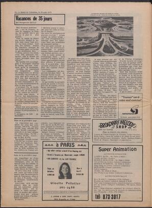 Le Soleil de Colombie, August 29, 1975, page 11