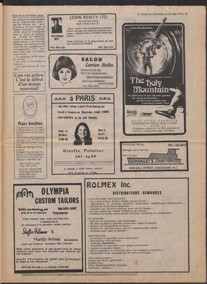 Le Soleil de Colombie, August 22, 1975, page 13