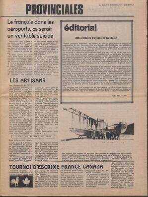 Le Soleil de Colombie, August 22, 1975, page 3