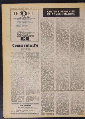 Le Soleil de Colombie, July 18, 1975, page 2