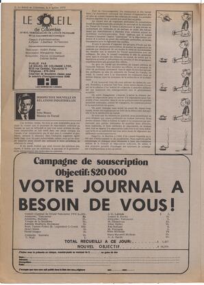 Le Soleil de Colombie, July 4, 1975, page 2