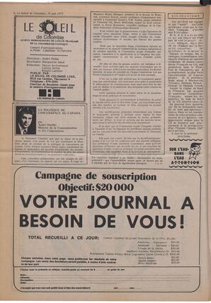 Le Soleil de Colombie, June 13, 1975, page 2