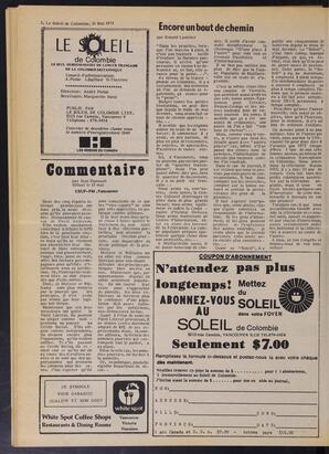 Le Soleil de Colombie, May 16, 1975, page 2
