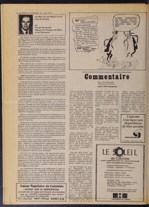 Le Soleil de Colombie, May 2, 1975, page 2