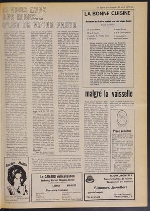 Le Soleil de Colombie, April 18, 1975, page 13