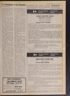 Le Soleil de Colombie, April 11, 1975, page 11