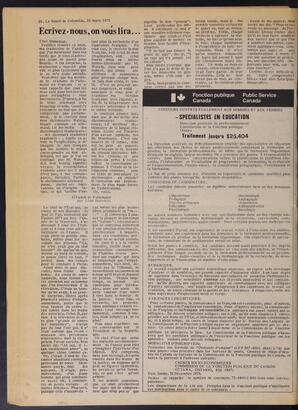 Le Soleil de Colombie, March 28, 1975, page 20