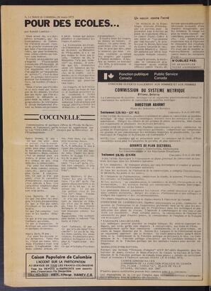 Le Soleil de Colombie, March 28, 1975, page 8