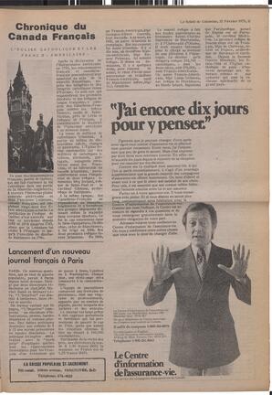 Le Soleil de Colombie, February 21, 1975, page 11