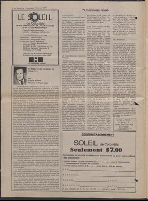 Le Soleil de Colombie, February 7, 1975, page 2