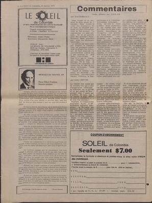 Le Soleil de Colombie, January 10, 1975, page 2