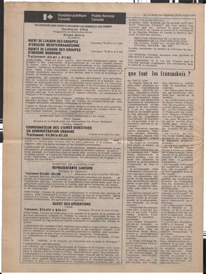 Le Soleil de Colombie, December 13, 1974, page 16