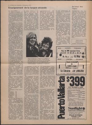 Le Soleil de Colombie, December 6, 1974, page 6