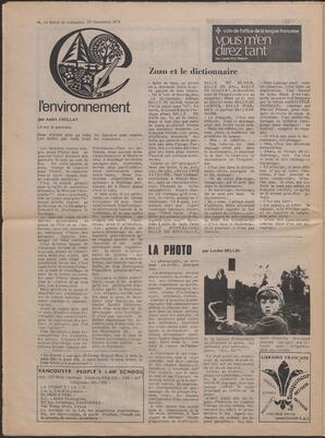 Le Soleil de Colombie, November 29, 1974, page 14