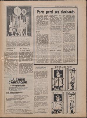Le Soleil de Colombie, November 29, 1974, page 13