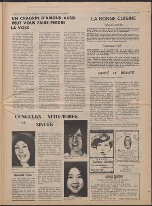 Le Soleil de Colombie, November 15, 1974, page 13