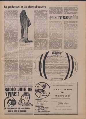 Le Soleil de Colombie, November 15, 1974, page 9