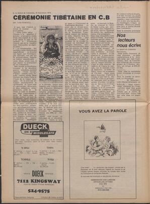 Le Soleil de Colombie, November 15, 1974, page 4