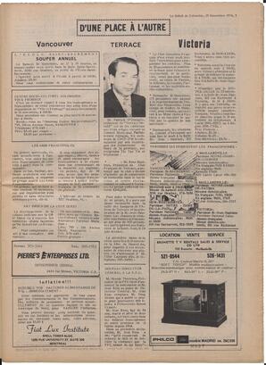 Le Soleil de Colombie, November 15, 1974, page 3