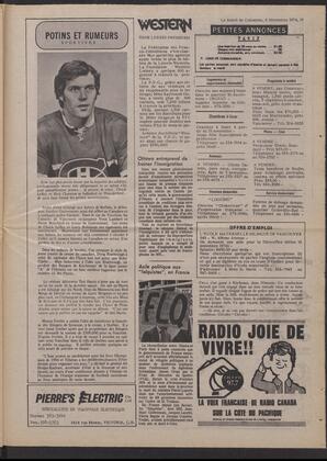 Le Soleil de Colombie, November 8, 1974, page 15
