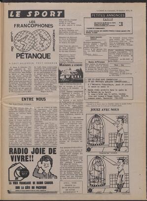Le Soleil de Colombie, October 18, 1974, page 15