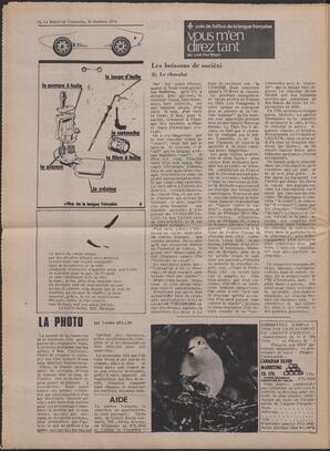 Le Soleil de Colombie, October 18, 1974, page 12