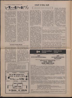 Le Soleil de Colombie, October 18, 1974, page 4